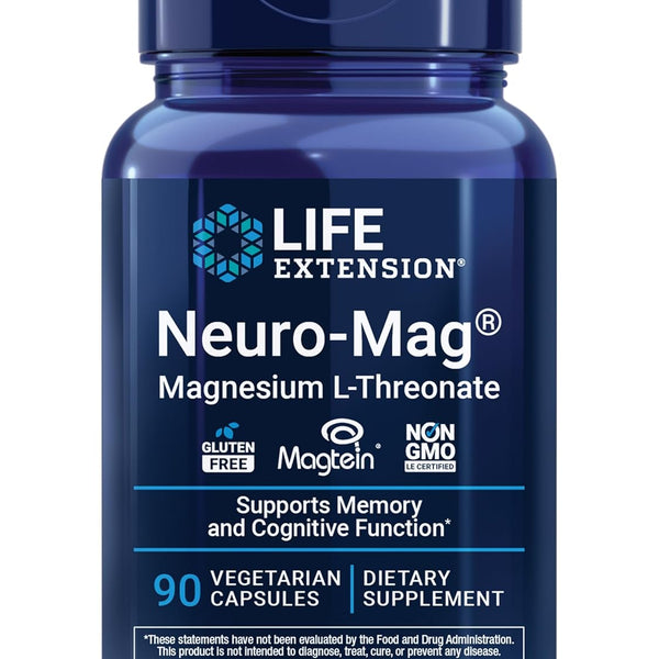 Life Extension Neuro-Mag Magnesium L-Threonate, Memory Health, Quick Thinking, Cognitive Health Support