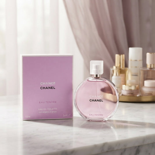 Chanel Chance Eau Tendre, Chanel Chance Tendre perfume, Chanel Chance Eau Tendre 100ml, Chanel EDT women, Chanel perfume 3.4 oz, luxury women's perfume, designer fragrance for women, Chanel fragrance, floral women's perfume, fresh women's fragrance