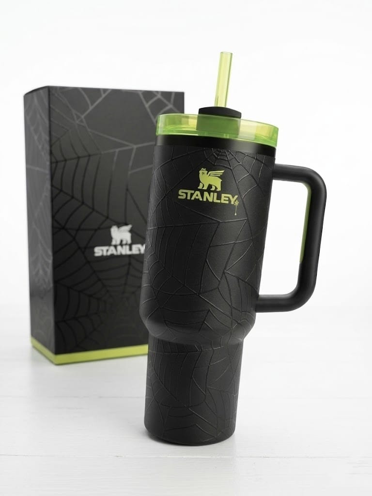 Stanley Halloween Spider Web Quencher H2.0 40 oz Tumbler Black