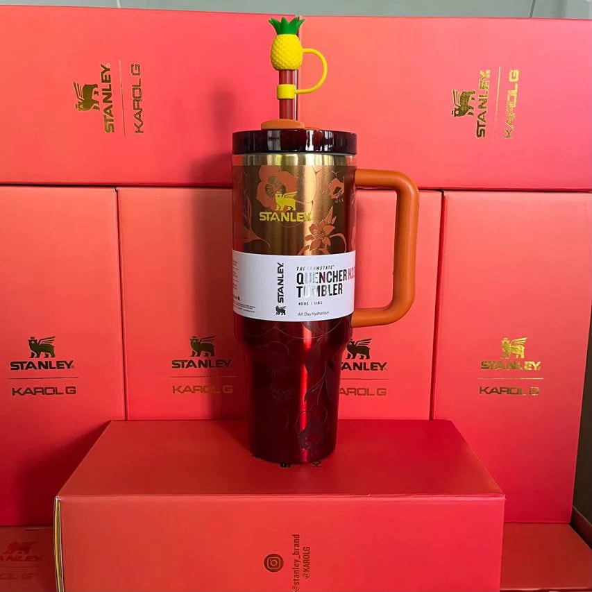 Stanley x Karol G 40oz Quencher Tumbler – Tropical Edition